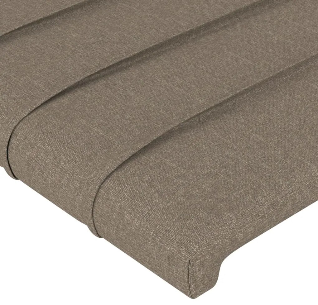 vidaXL Κεφαλάρια Κρεβατιού 2 τεμ. Taupe 100x5x78/88 εκ. Υφασμάτινο