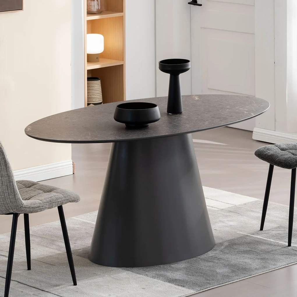 Τραπέζι Τραπεζαρίας (160x90x76) Spitishop Lava Grey