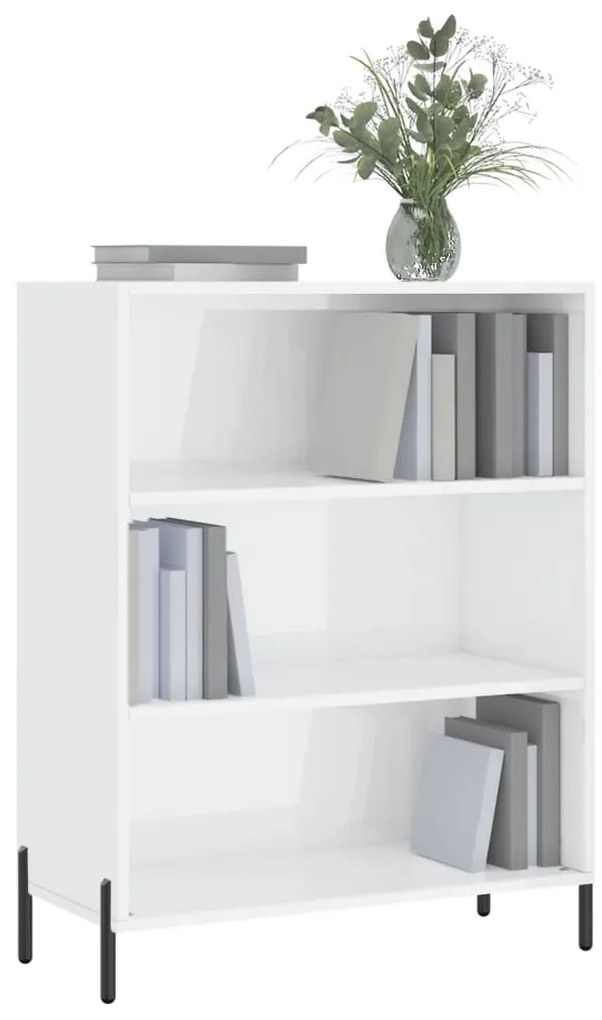 vidaXL Ραφιέρα Λευκή 69,5x32,5x90 εκ. από Επεξεργασμένο Ξύλο