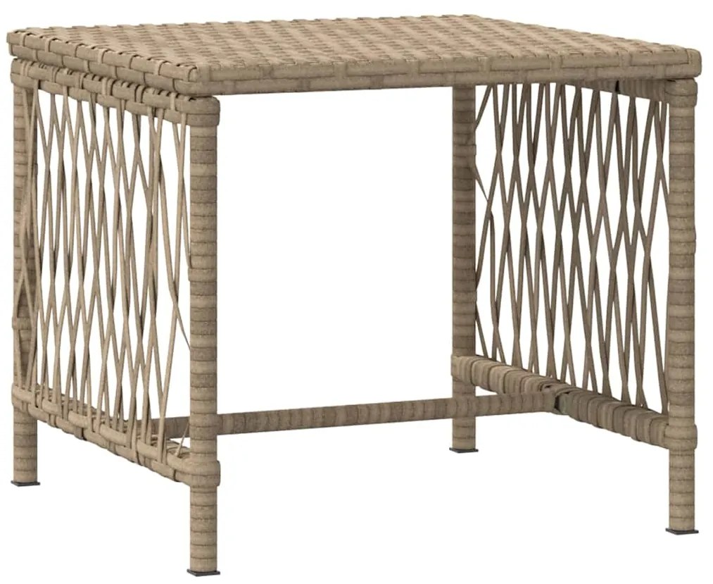 vidaXL Ξαπλώστρα 2-πρόσωπο 2 pcs Μπεζ 35 x 35 x 32 εκ. συνθετικό ρατάν