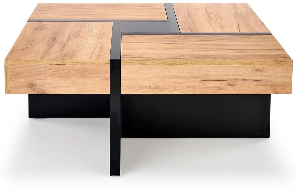 SEVILLA, c.table, craft oak / black DIOMMI V-PL-SEVILLA-LAW