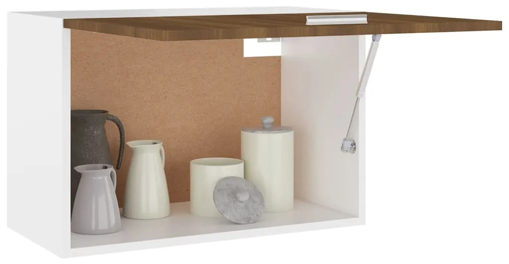 vidaXL Κρεμαστό Ντουλάπι "Lyon" Καφέ Δρυς 60x31x40 εκ. από Τεχνητό Ξύλο