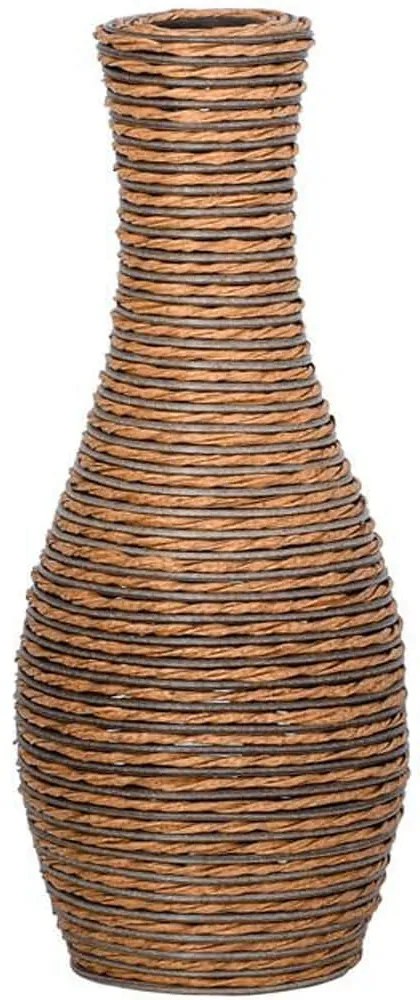 Βάζο 374-225-616 50cm Natural-Grey Rattan,Τεχνόδερμα
