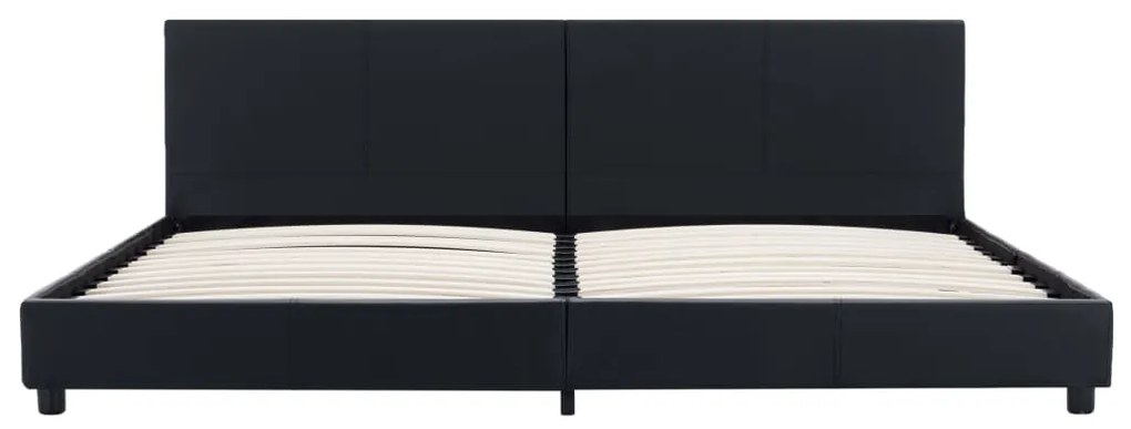 vidaXL Πλαίσιο Κρεβατιού Μαύρο 180 x 200 εκ. από Συνθετικό Δέρμα