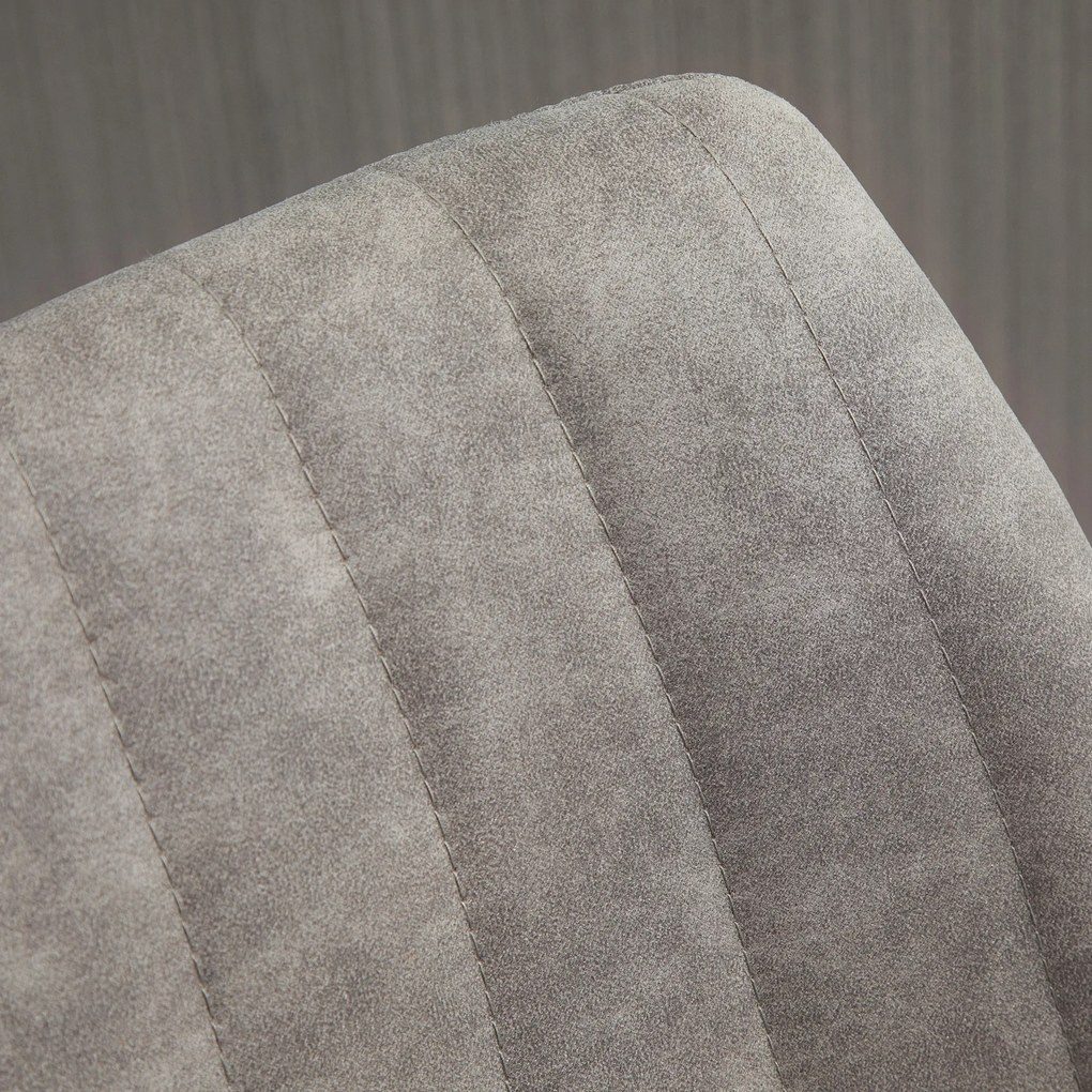 HOMCOM Σετ 2 σκαμπό μπαρ σε ρετρό σχεδιασμό, με υποπόδιο, ρυθμιζόμενο ύψος, ανυψωτικό αερίου, Γκρι + Μαύρο