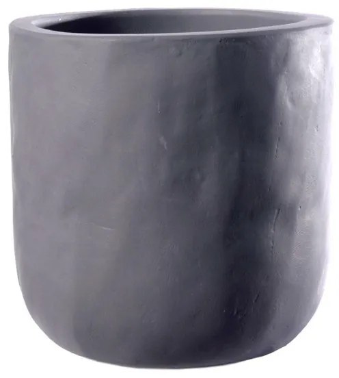 Supergreens Γλάστρα Τσιμεντένια Στρογγυλή "StoneCast" Γκρι 38x38x38 εκ.
