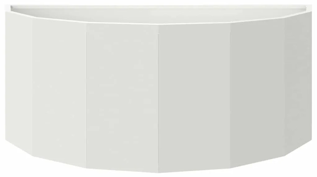 vidaXL Γλάστρα Λευκό 90 x 45 x 35 cm Ατσάλι