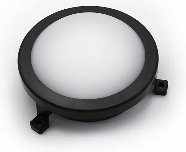 Adeleq Led Χελώνα Pc Στρογγυλή Φ172mm 6W 4000K Ip54 Μαύρη 21-10611