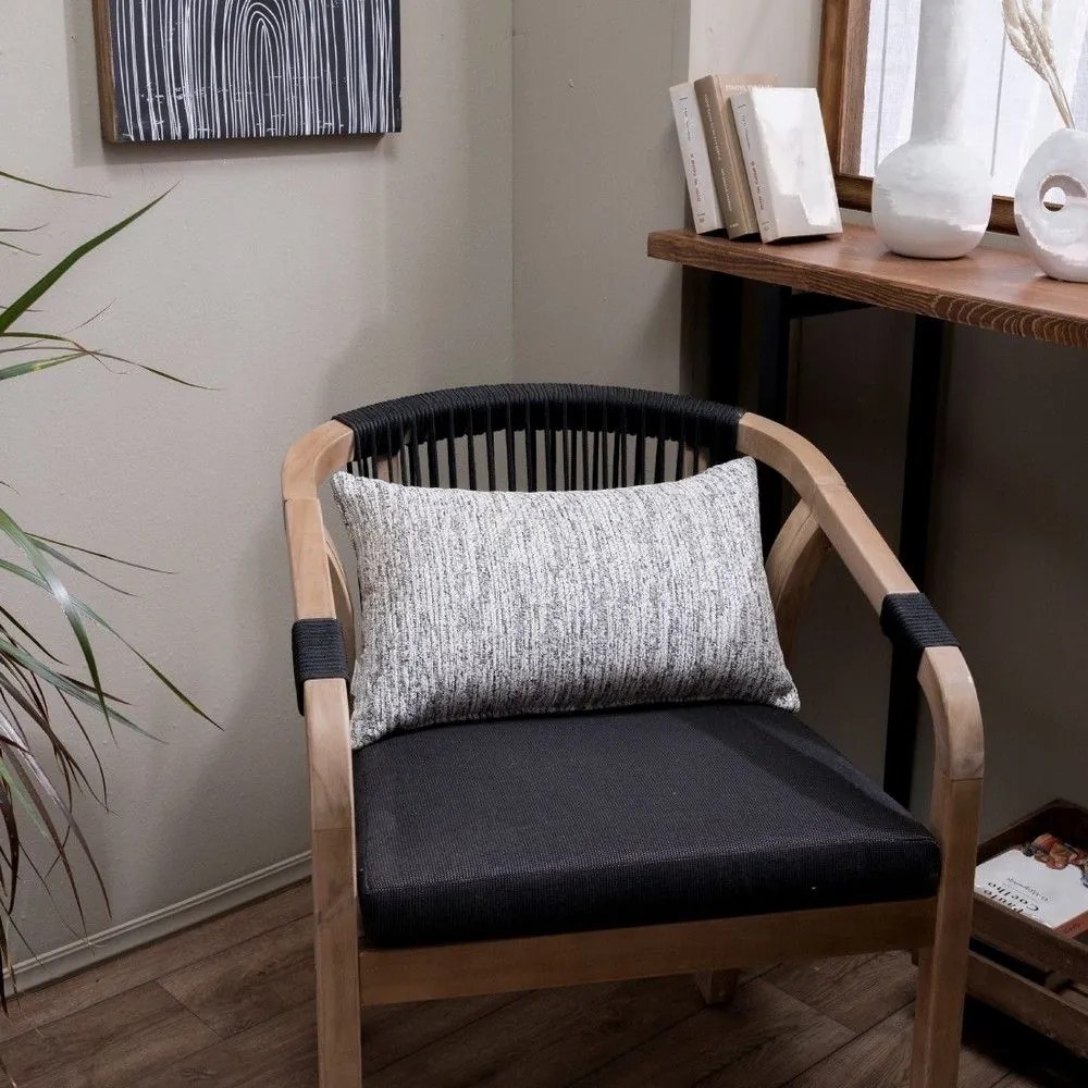 Μαξιλαροθήκη Διακοσμητική Nashville 01 Light Grey Teoran 30X50 Βαμβάκι-Ακρυλικό