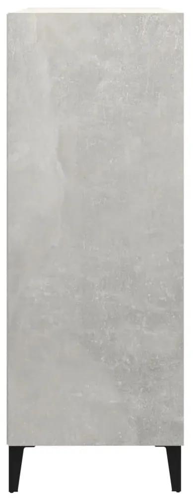 Ντουλάπι Γκρι Σκυροδέματος 69,5x32,5x90 εκ. Επεξεργασμένο Ξύλο - Γκρι