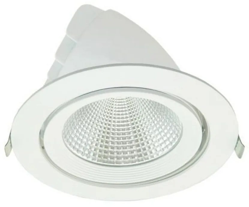 Σποτ Χωνευτό Lino3040 30W 4000K 2480lm White Aca Στρόγγυλο Αλουμίνιο