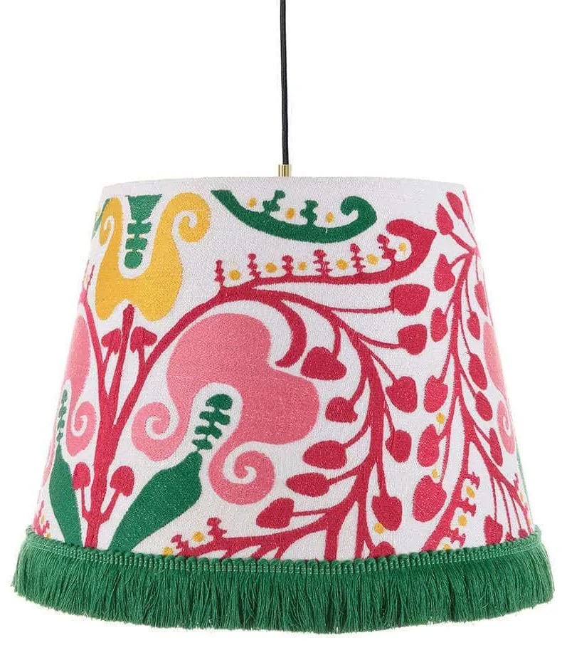 Φωτιστικό Οροφής Hungarian Embroidery CL50365 ø35xø45xH30 Pink-Multi MindTheGap Metal, Fabric