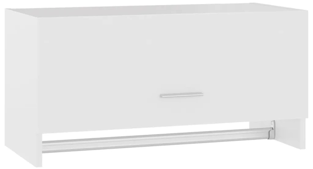 vidaXL Ντουλάπα Λευκή 70 x 32,5 x 35 εκ. από Επεξ. Ξύλο