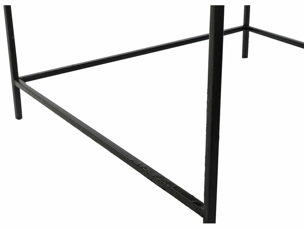 Βοηθητικό Τραπέζι DKD Home Decor 61 x 61 x 49 cm Μαύρο Χρυσό Χάλυβας Αλουμίνιο