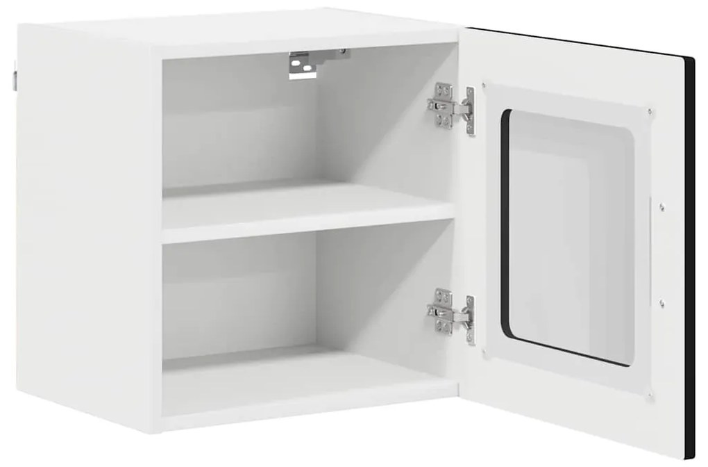 vidaXL Κρεμαστό ντουλάπι κουζίνας με ράφι 2 pcs Μαύρο 40 x 31 x 40 εκ.