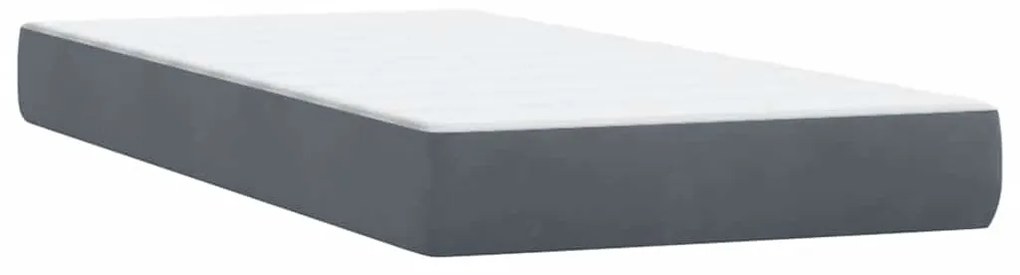 BOX SPRING ΚΡΕΒΑΤΙ ΜΕ ΣΤΡΩΜΑ ΣΚΟΥΡΟ ΓΚΡΙ 80X210 ΕΚ. ΒΕΛΟΥΔΙΝΟ 3315994