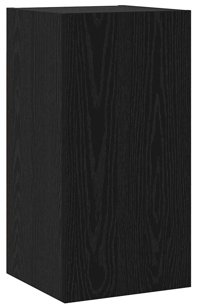 vidaXL Σετ επίπλου τηλεόρασης Επιτοίχιο Μαύρη Οξυά Επεξεργασμένο ξύλο