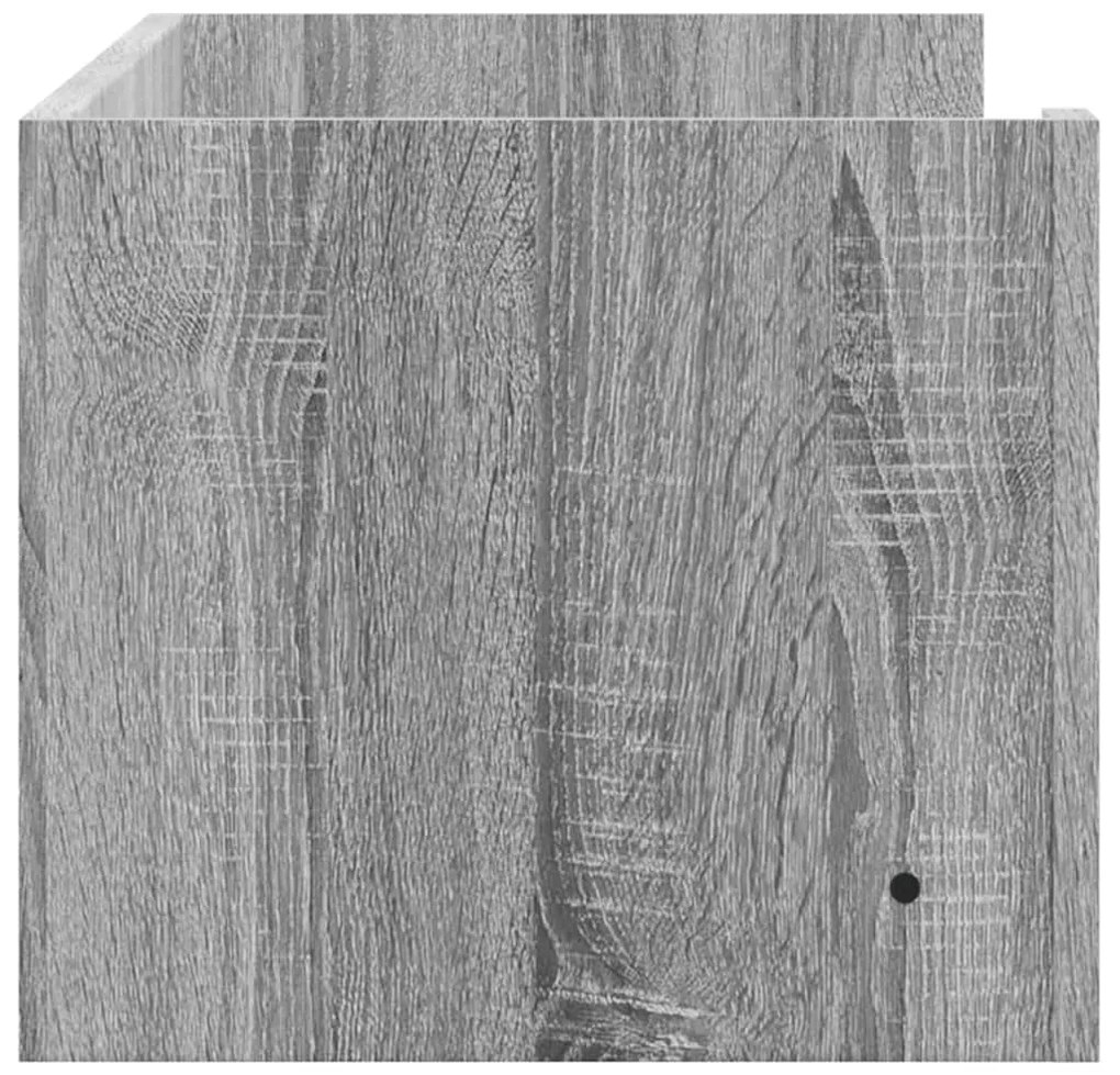 Ραφιέρα Τοίχου Γκρι Sonoma 100x35x30,5 εκ. Επεξεργασμένο Ξύλο - Γκρι