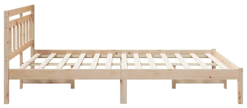 vidaXL Σκελετός Κρεβατιού Καφέ 160 x 200 cm Στερεά ξυλεία πεύκου