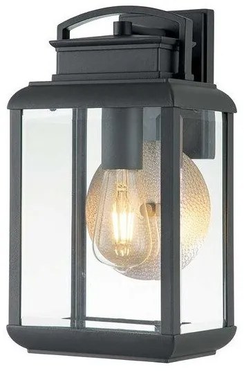 Φανάρι Απλίκα Φωτιστικό Τοίχου 1xE27 37cm IP44 Byron Elstead Lighting-QZ-BYRON-M-GR-Ανθρακί QZ-BYRON-M-GR
