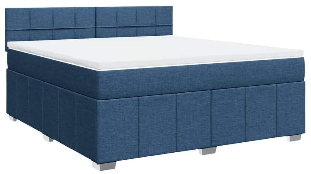 ΚΡΕΒΑΤΙ BOXSPRING ΜΕ ΣΤΡΩΜΑ ΜΠΛΕ 180X200 ΕΚ. ΥΦΑΣΜΑΤΙΝΟ 3287153