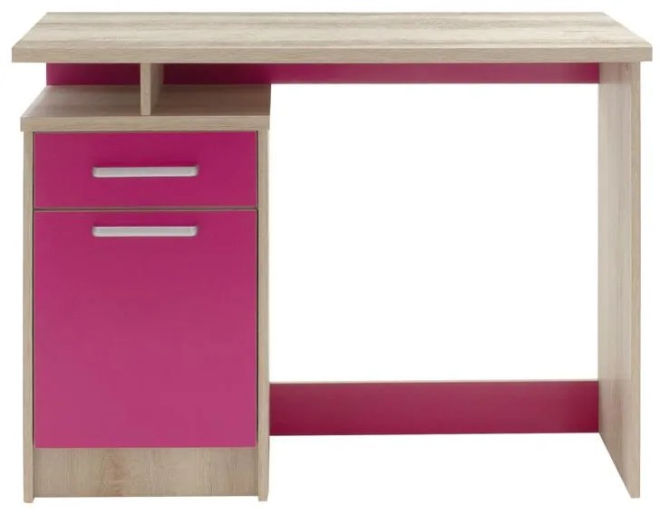 Γραφείο εργασίας Looney χρώμα castillo-ροζ 100x55x75εκ 100x55x75 εκ.