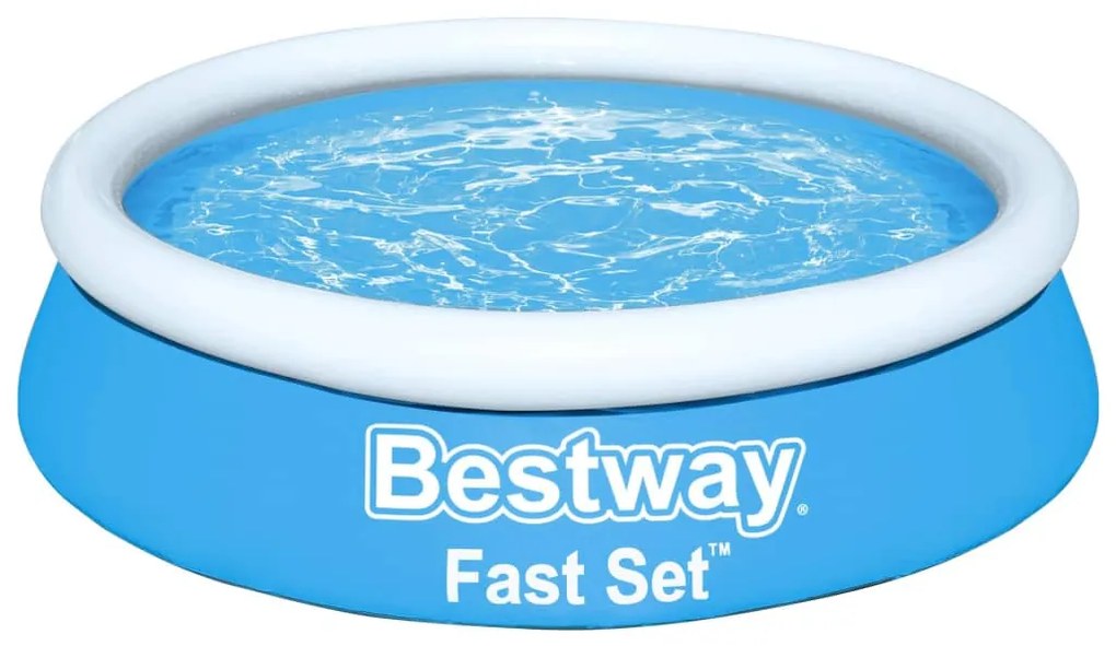 Bestway Πισίνα Φουσκωτή Στρογγυλή Fast Set Μπλε 183 x 51 εκ.