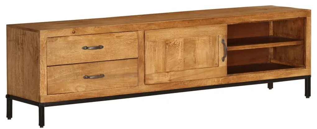 vidaXL Έπιπλο Τηλεόρασης 140 x 30 x 40 εκ. από Μασίφ Ξύλο Μάνγκο