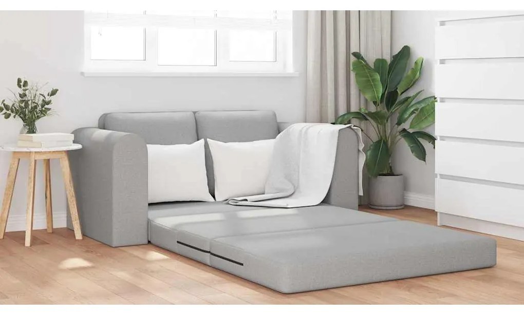 vidaXL Κρεβάτι καναπές Σκούρο γκρι 148 x 71 x 83 εκ. ύφασμα