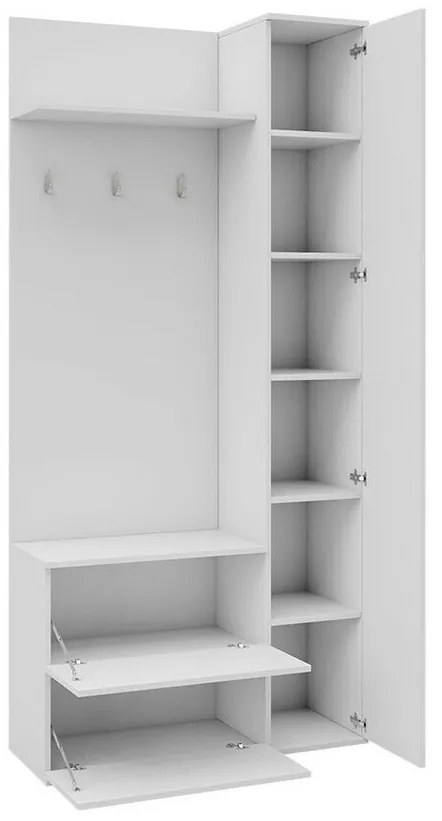 Σετ διαδρόμου Lima 106, 195x90x34cm, 54 kg, Καθρέφτης, Sonoma οξιά, Πλαστικοποιημένη μοριοσανίδα, Εντοιχισμένη | Epipla1.gr
