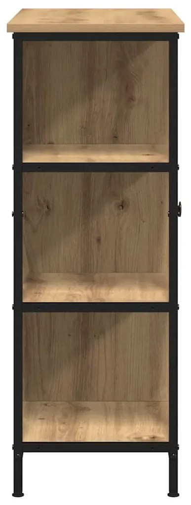vidaXL Πλαϊνό γραφείο artisan δρυς 70 x 30 x 80 εκ. Επεξεργασμένο ξύλο