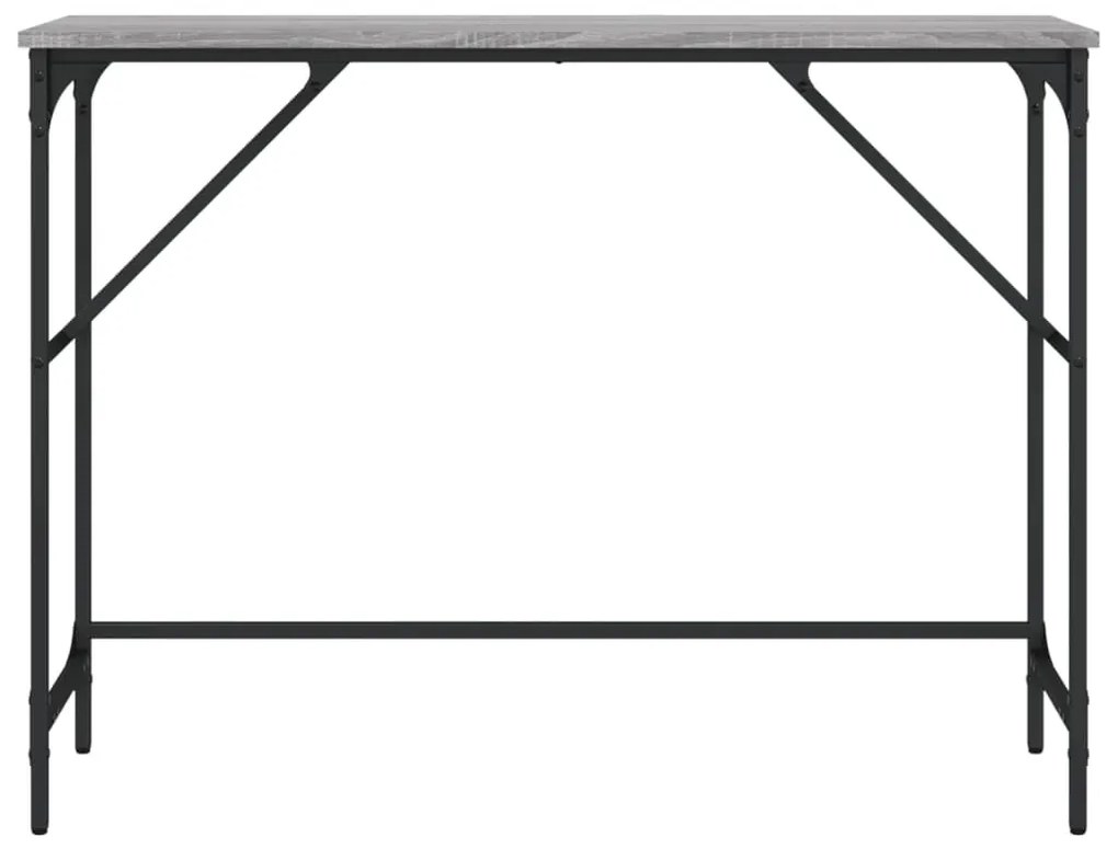 Τραπέζι Κονσόλα Γκρι Sonoma 100x32x75 εκ. Επεξεργασμένο Ξύλο - Γκρι