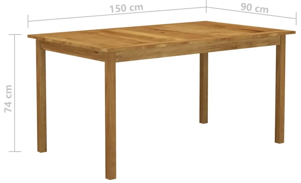 vidaXL Σετ Τραπεζαρίας Κήπου 5 Τεμαχίων Μαύρο