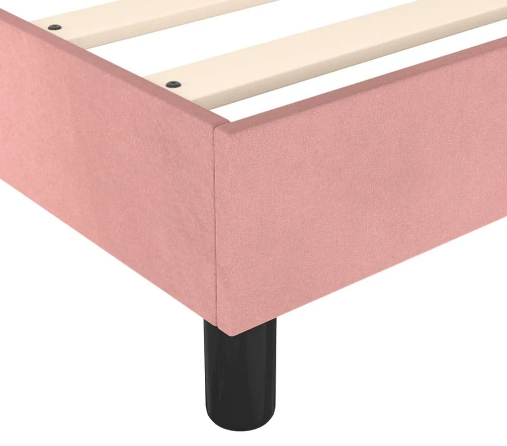 ΠΛΑΙΣΙΟ ΚΡΕΒΑΤΙΟΥ BOXSPRING ΡΟΖ 160X200 ΕΚ. ΒΕΛΟΥΔΙΝΟ 3121131