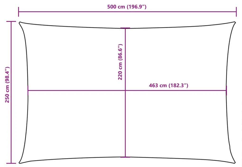 ΠΑΝΙ ΣΚΙΑΣΗΣ ΟΡΘΟΓΩΝΙΟ TAUPE 2,5 X 5 Μ. ΑΠΟ ΎΦΑΣΜΑ OXFORD 135429