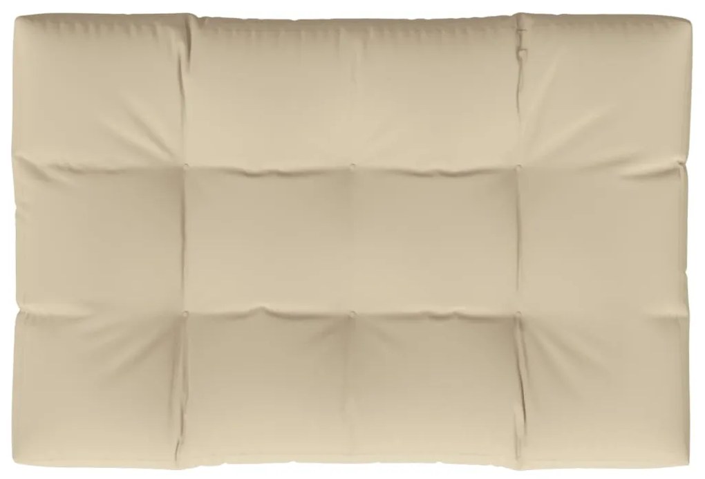 vidaXL Μαξιλάρι Παλέτας Μπεζ 120 x 80 x 12 εκ. Υφασμάτινο