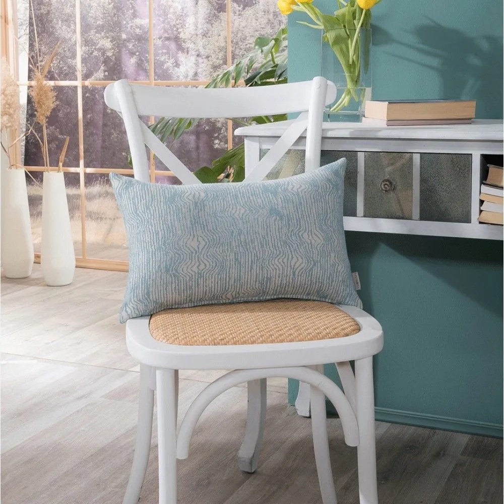 Μαξιλαροθήκη Διακοσμητική Anzio 08 Blue Teoran 30X50 Cotton-Polyester