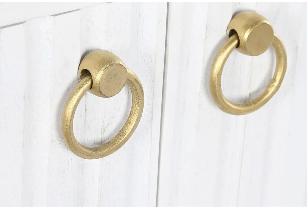 Σκευοθήκη DKD Home Decor Λευκό Μέταλλο Ξύλο από Μάνγκο 152 x 40 x 77 cm