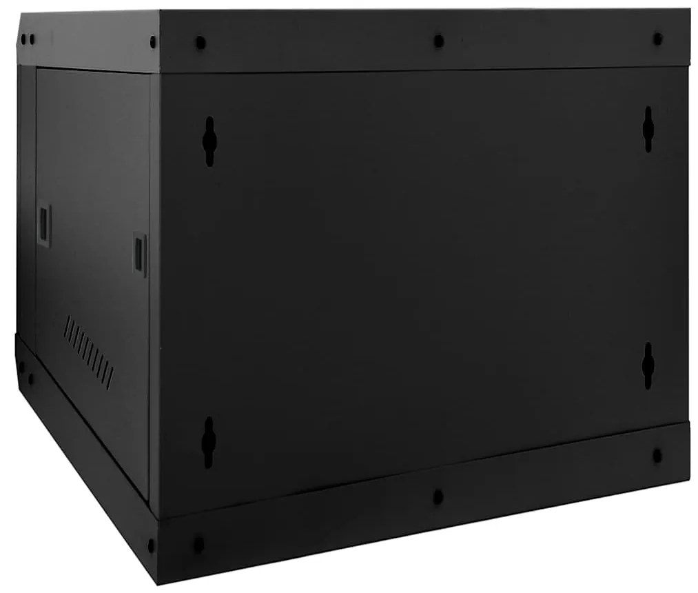 vidaXL Ντουλάπα δικτύου με αποθήκευση Μαύρο 53 x 60 x 45 εκ Ατσάλι