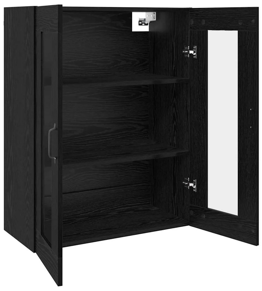 vidaXL Ντουλάπια Τοίχου 2 pcs Μαύρη δρυς 69.5 x 34 x 90 εκ.
