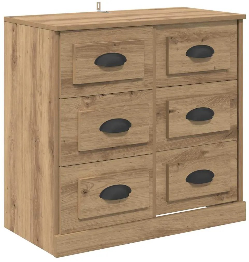 vidaXL Πλαϊνό γραφείο με συρτάρι Artisan Oak 70 x 35,5 x 67,5 εκ.