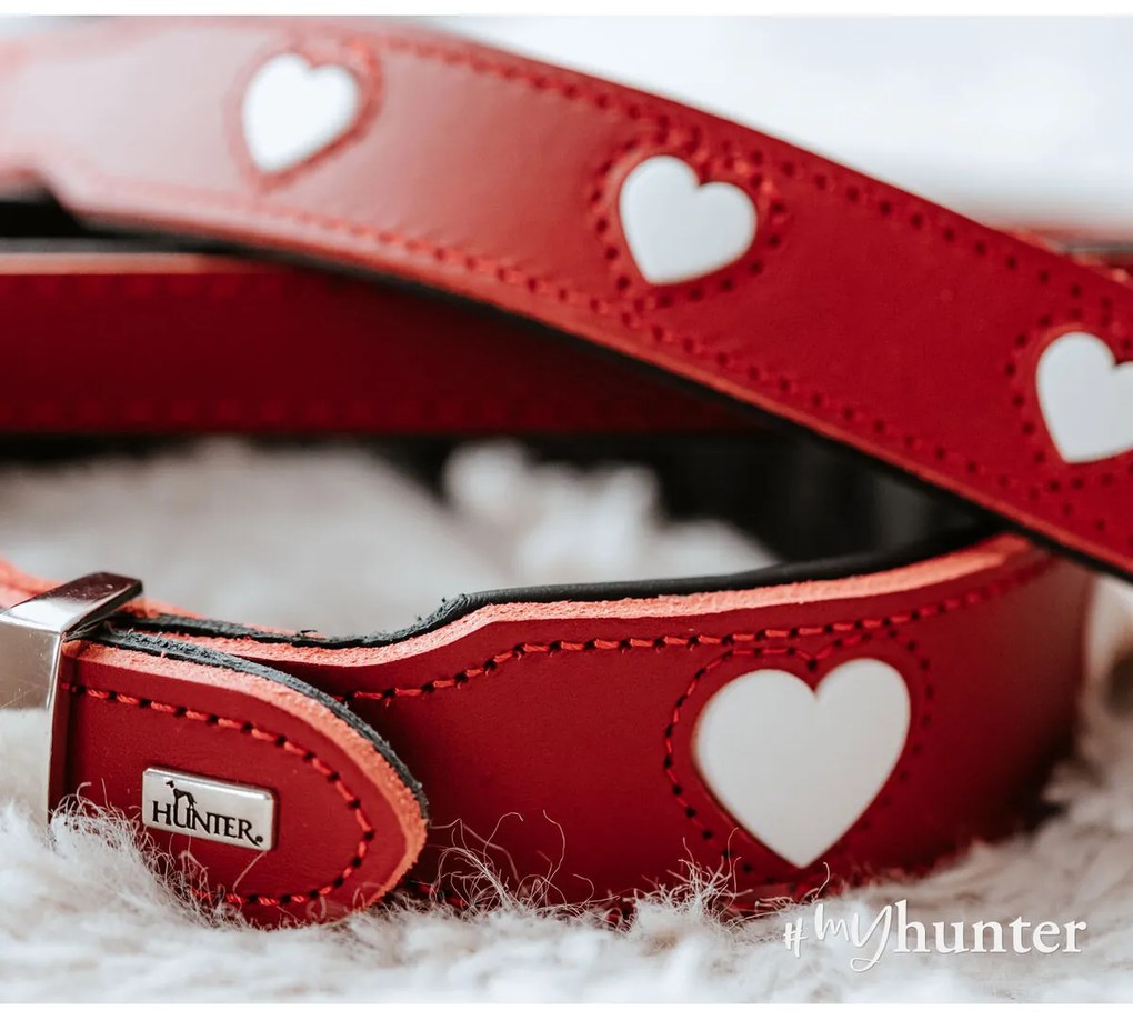 Κολλάρο Σκύλου Hunter Love XS/S 30-34 cm Rojo/Blanco