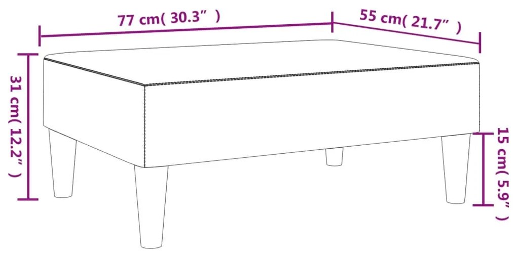 ΥΠΟΠΟΔΙΟ ΣΚΟΥΡΟ ΓΚΡΙ 77X55X31 ΕΚ. ΥΦΑΣΜΑΤΙΝΟ 379554