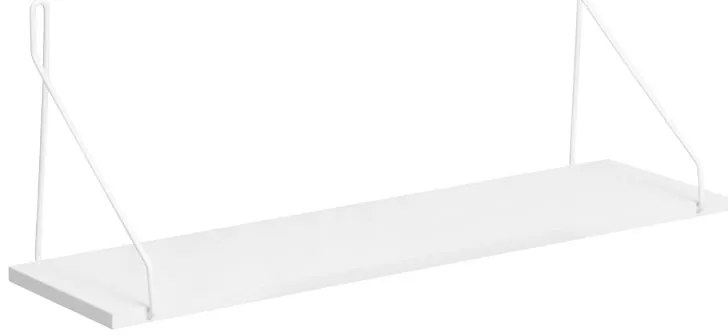 Ραφιέρα τοίχου Tars pakoworld λευκό 72x20x27εκ