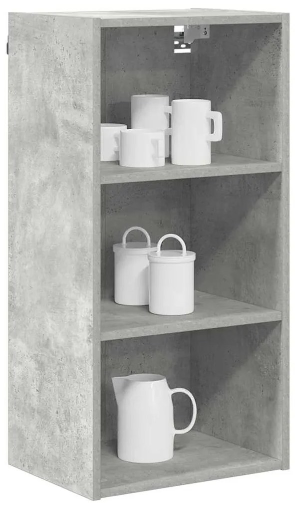 vidaXL Κρεμαστό ντουλάπι Riga Σκυρόδεμα Γκρι 40 x 29,5 x 80 εκ.