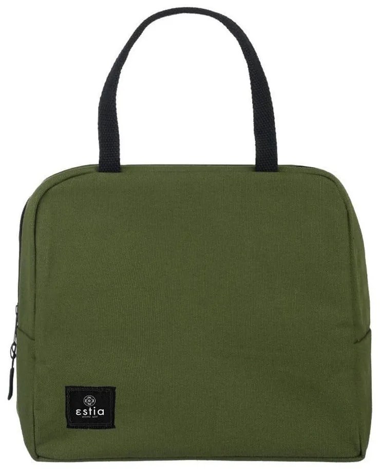 Τσάντα Φαγητού Ισοθερμική My Cool Bag 01-19334 24x11,5x20cm 6lt Olive Estia 100% Βαμβάκι