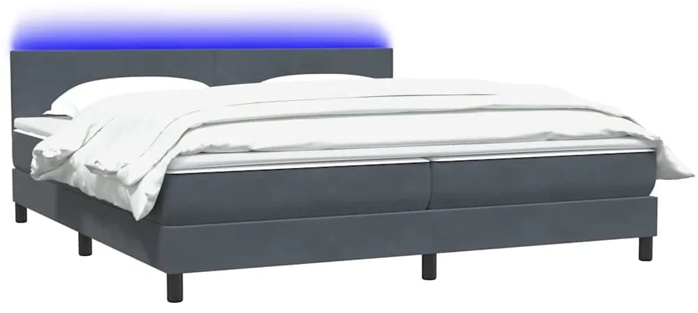 ΚΡΕΒΑΤΙ BOXSPRING ΜΕ ΣΤΡΩΜΑ ΣΚΟΥΡΟ ΓΚΡΙ 180X210 ΕΚ. ΒΕΛΟΥΔΙΝΟ 3316702