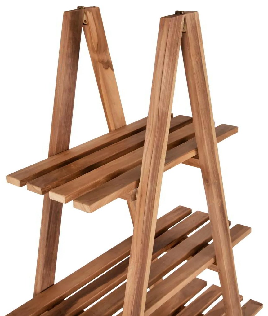 ΒΙΒΛΙΟΘΗΚΗ STAM HM7895 TEAK ΞΥΛΟ ΣΕ ΦΥΣΙΚΟ ΧΡΩΜΑ 120x33x180Y εκ.