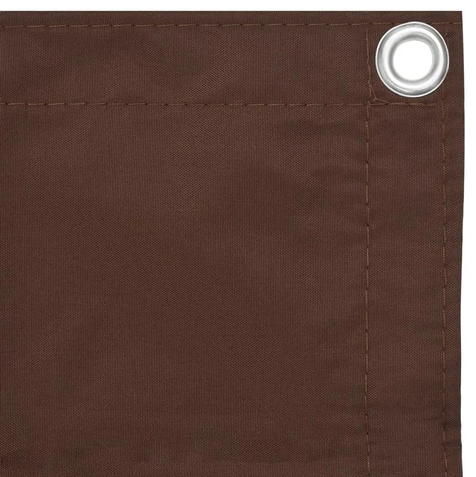 vidaXL Διαχωριστικό Βεράντας Καφέ 75 x 500 εκ. Ύφασμα Oxford
