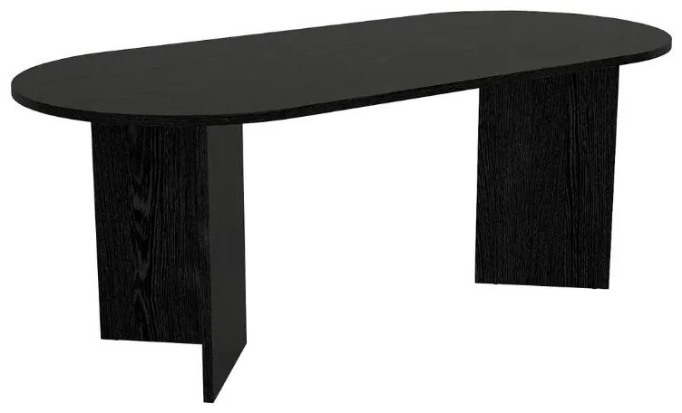 Τραπέζι Cortado Megapap χρώμα sencron black 200x90x74εκ.